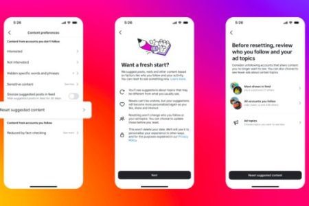 اینستاگرام به کاربران اجازه می‌دهد تا تنظیمات پیشنهادی محتوا را ریست کنند